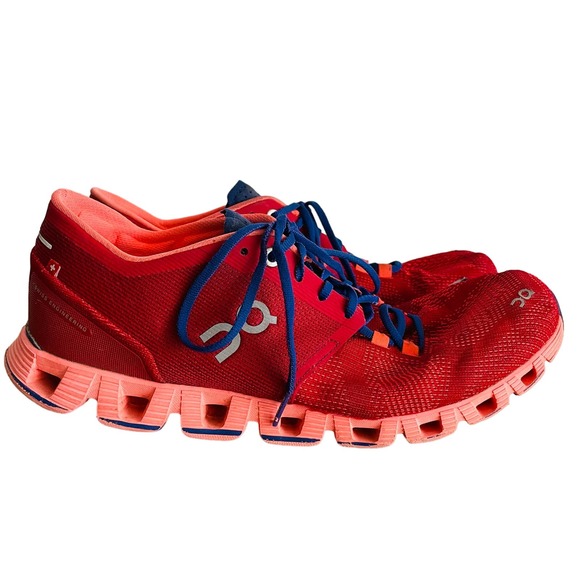On Running Shoes - On Cloud X Red Running Shoes Sneakers
